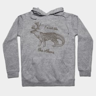 Unusual Deer Cheetah Crocodile Animal Hoodie